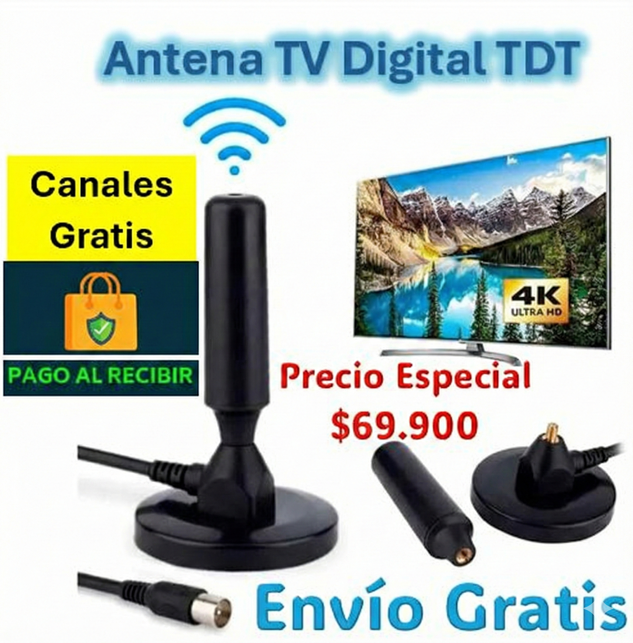Antena TDT | TV Digital Ultra HD | Canales Gratis