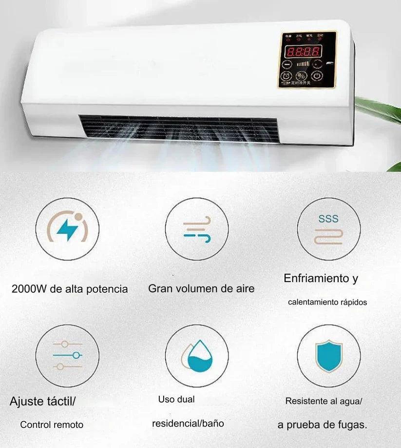 Mini Aire Acondicionado Portátil 2 en 1 Calor y Frio - Bajo consumo y Máxima Potencia